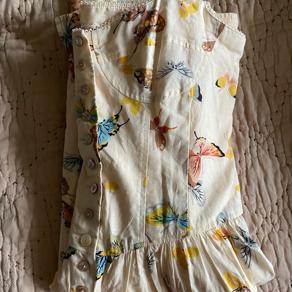 Gorgeous VTG Nanette Lepore Butterfly Corset Cotton Dress - Picture 8 of 15